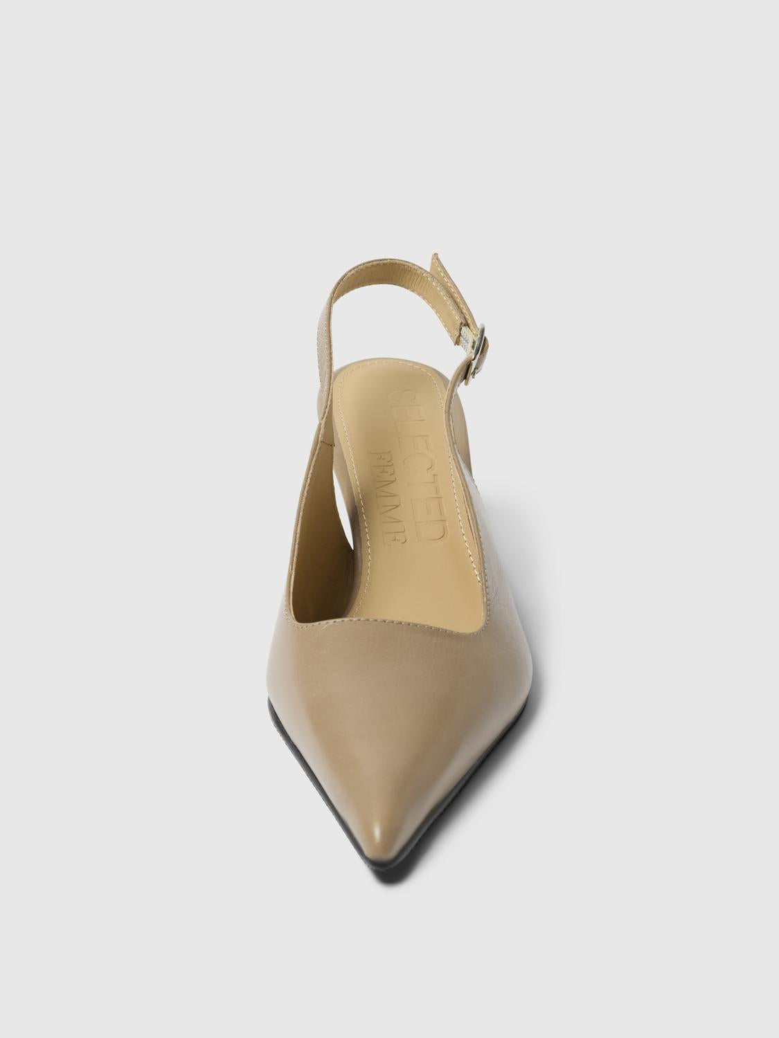 Slfisla Leather Pointy Slingback