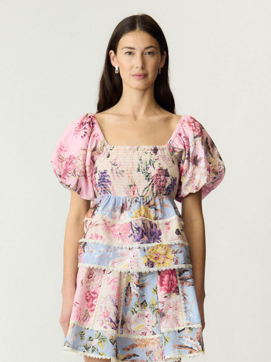 Yasmessa Ss Smock Top - Fest S.