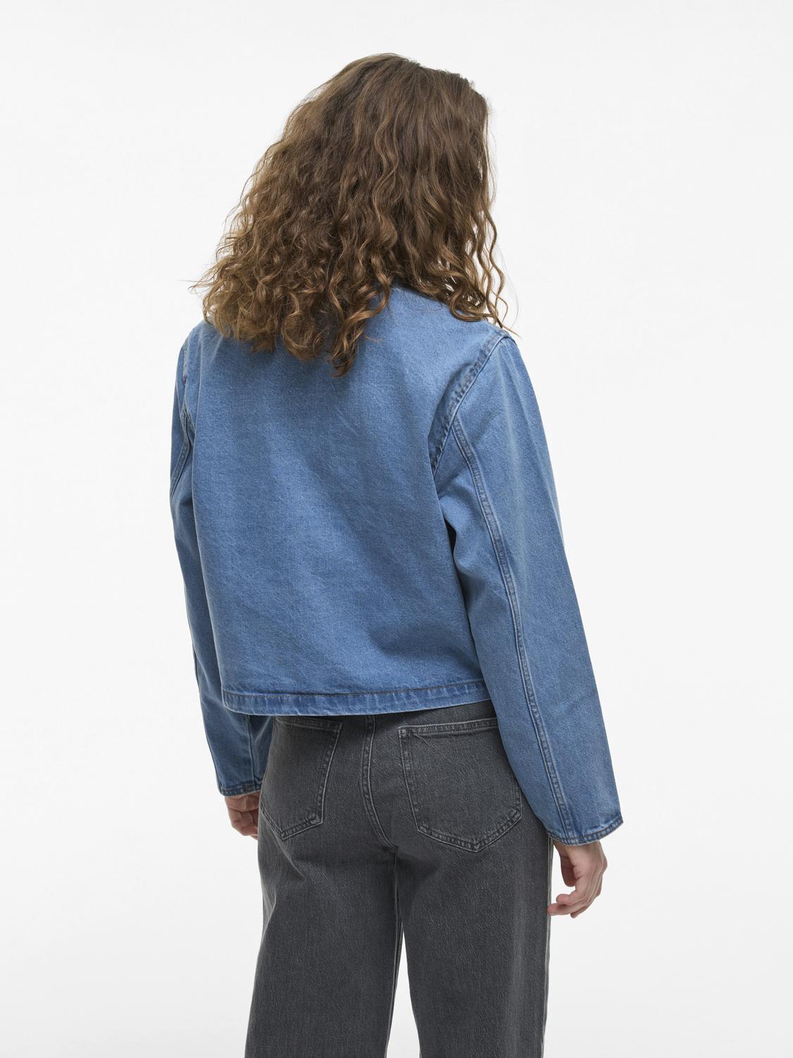 Reba Long Sleve O-neck denim jakke