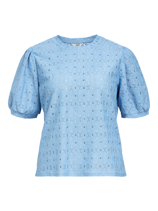 Laila S/S RE Top - Cornflower Blue