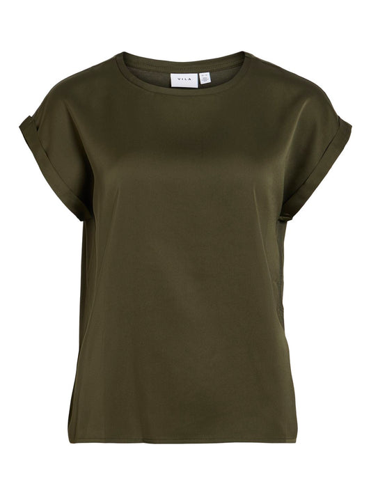 Viellette S/s Satin Top - Noos