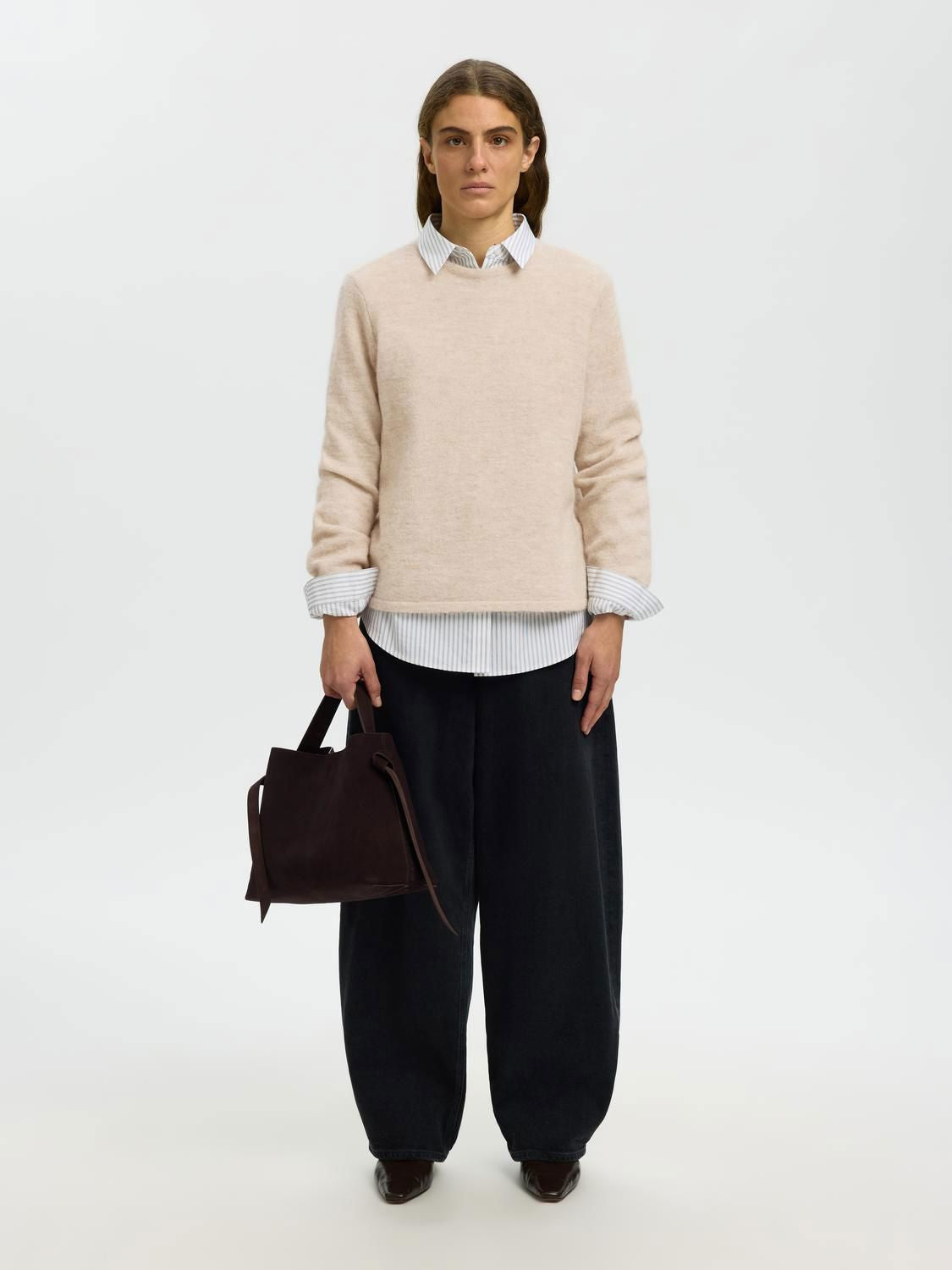 Slwlulu New Ls Knit O-Neck Noos