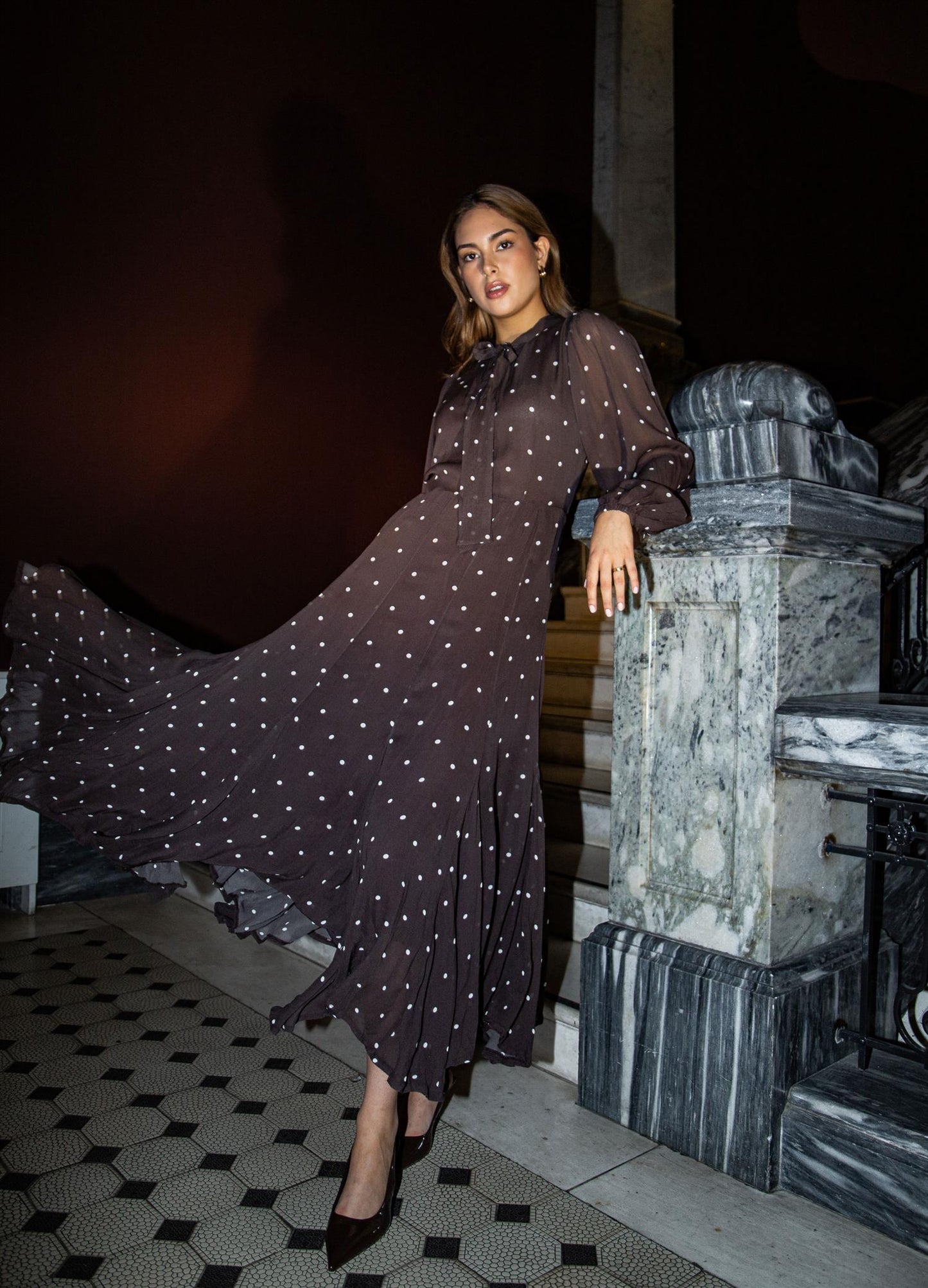 Daniella Dress French Dot