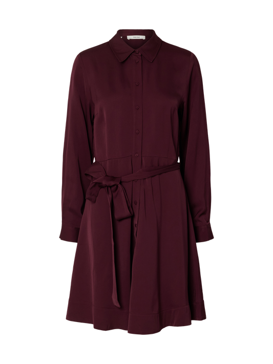 Slfpaola Regular Ls Short Shirt Dress B