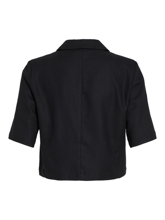VIPOCKEY 2/4 SLEEVE CROPPED BLAZER