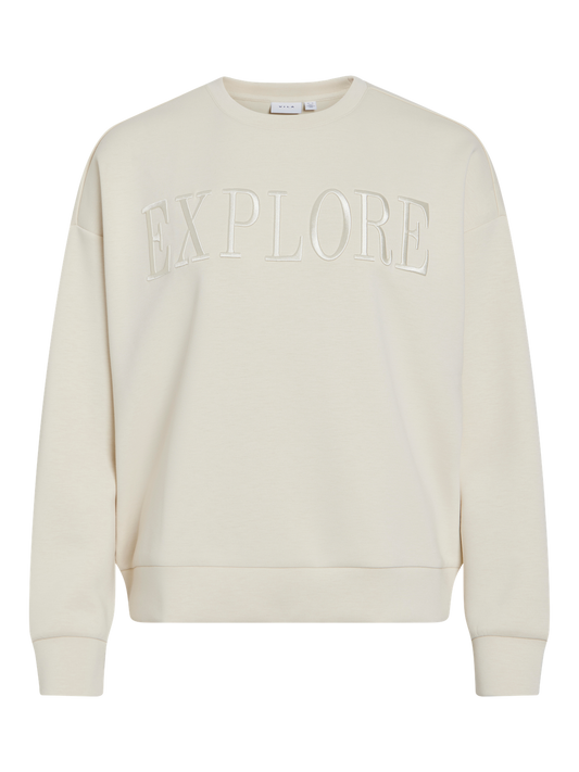 Reflect New EMB l/S Sweat top - Birch
