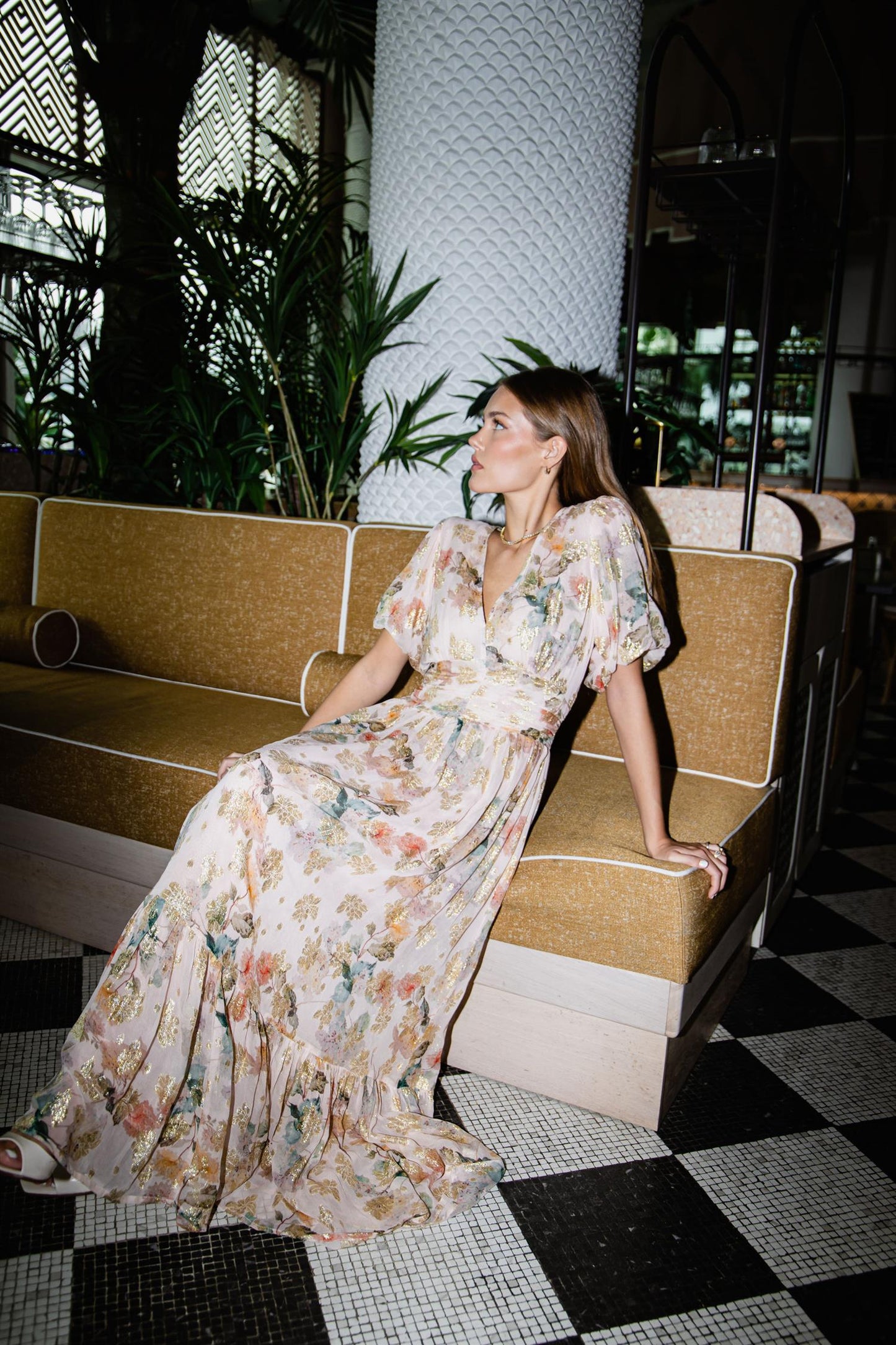 Leonora Dress Shimmering Garden