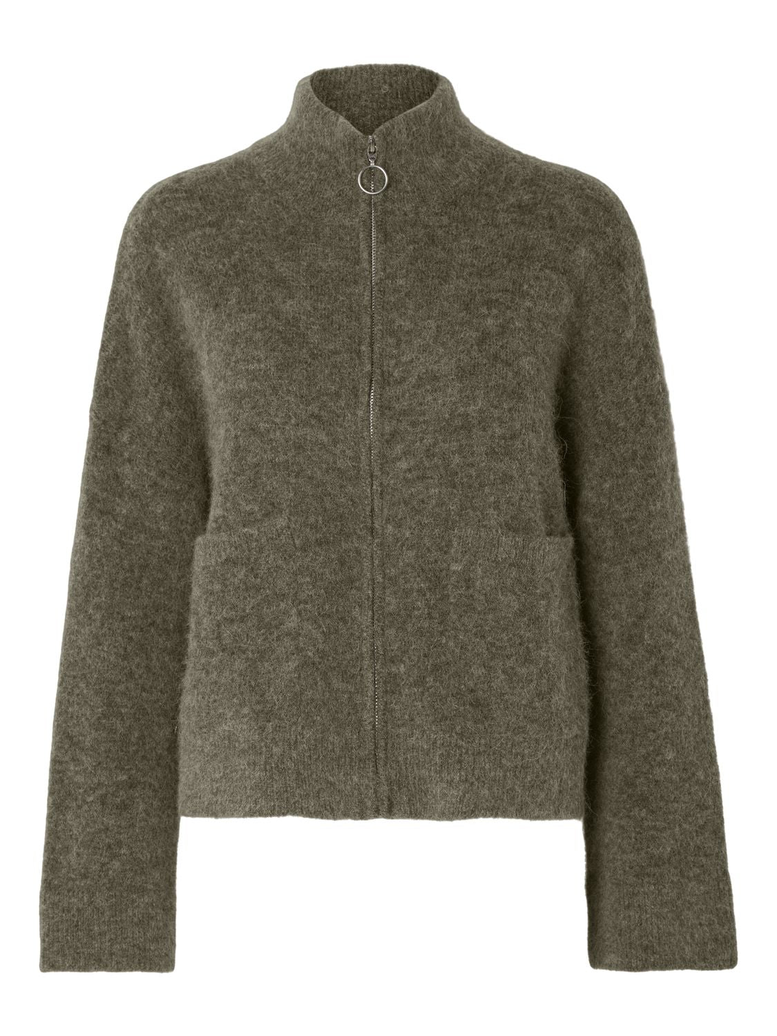 Slwsia Ras Ls Knit Zipper Cardigan Noos