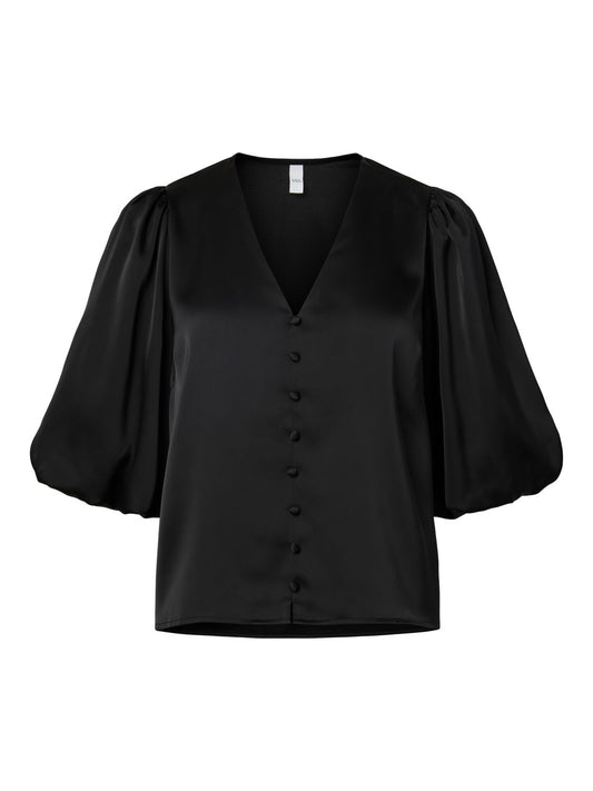 Yaspella 2/4 V-Neck Top S. Noos