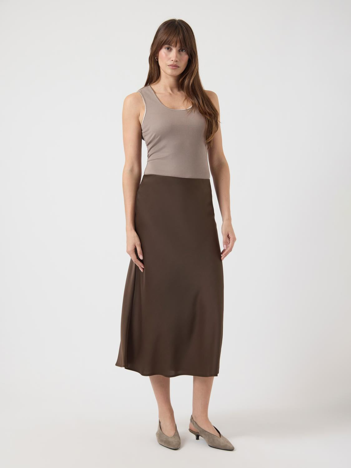 Yaspella Hw Midi Skirt S. Noos