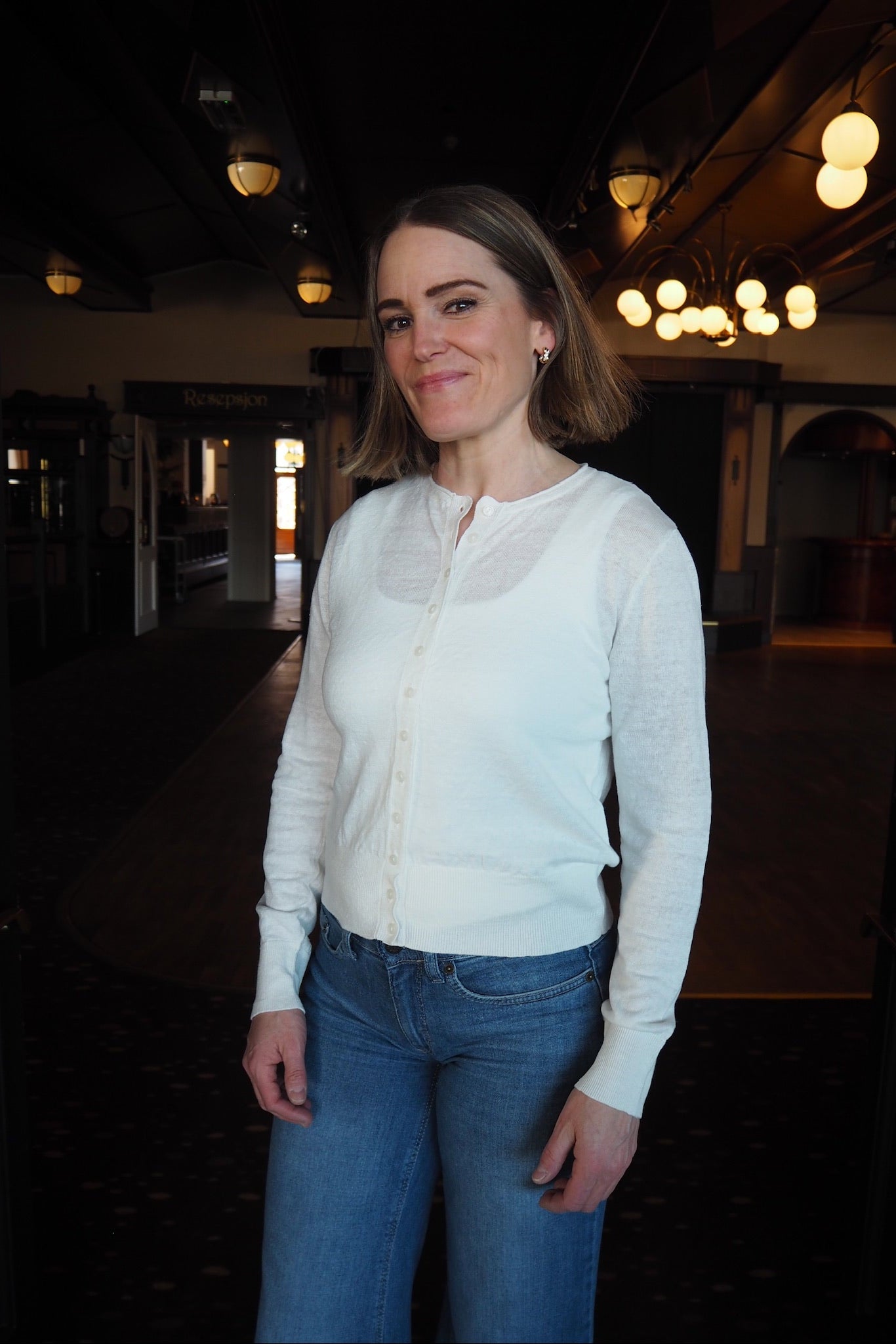 Yaslinnea Ls Knit Linen Cardigan