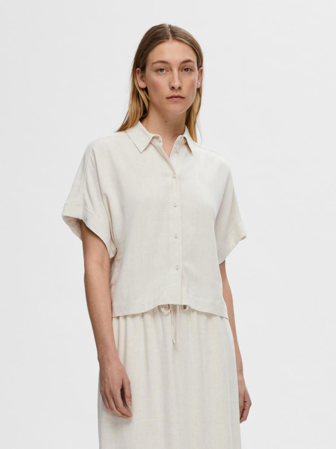 Slwviva Ss Cropped Sun Shirt Noos