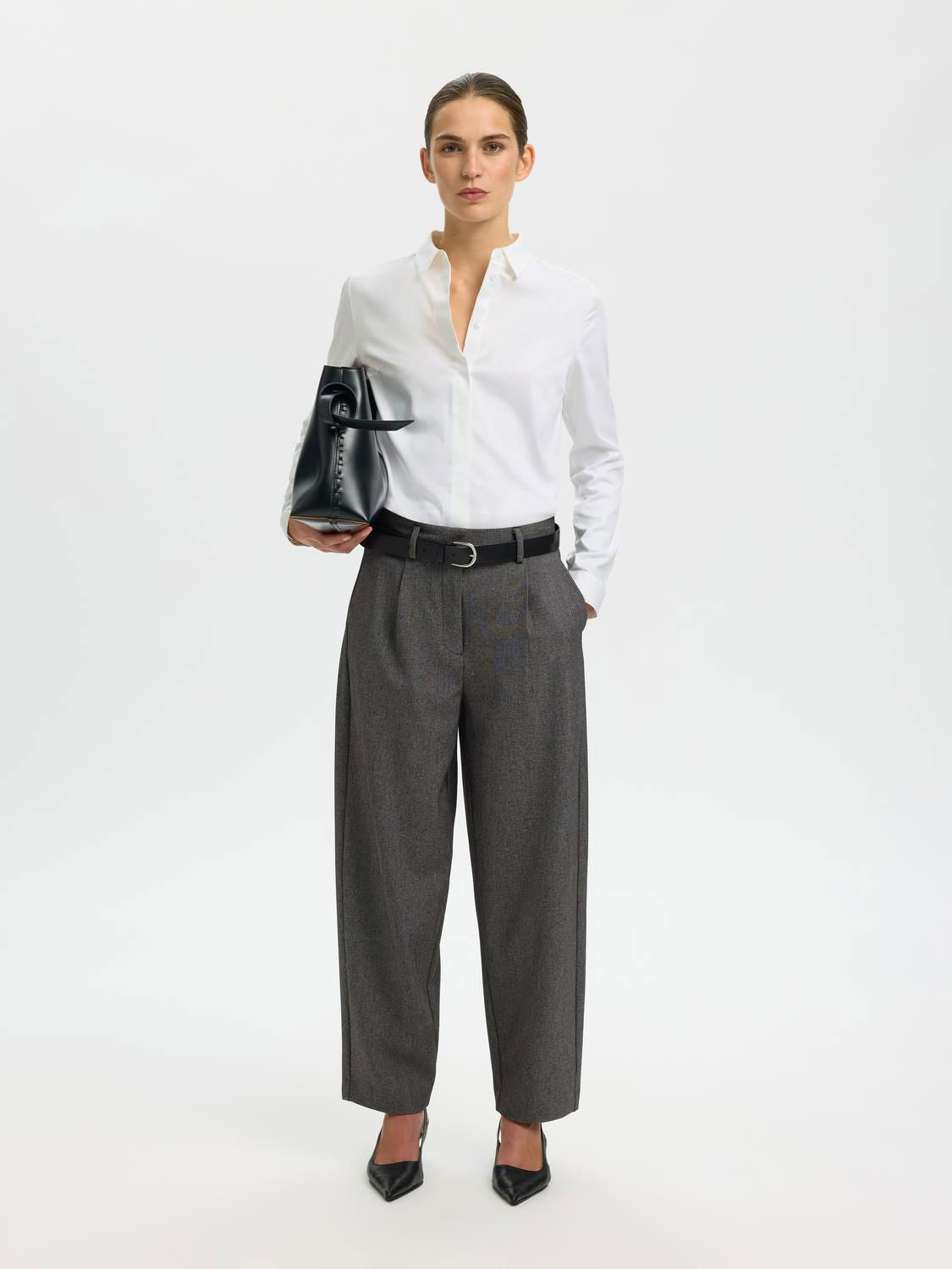 Slwromie Ls Fitted Shirt Noos