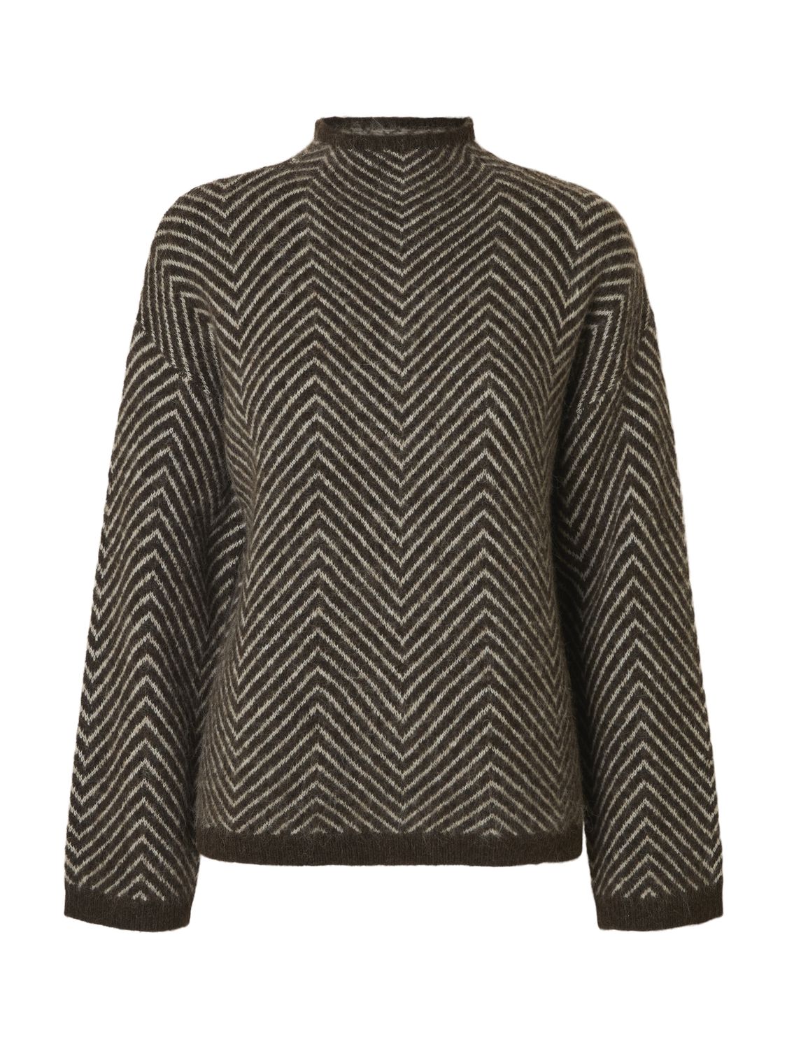Slwlulu Ls Herringbone Knit High Neck