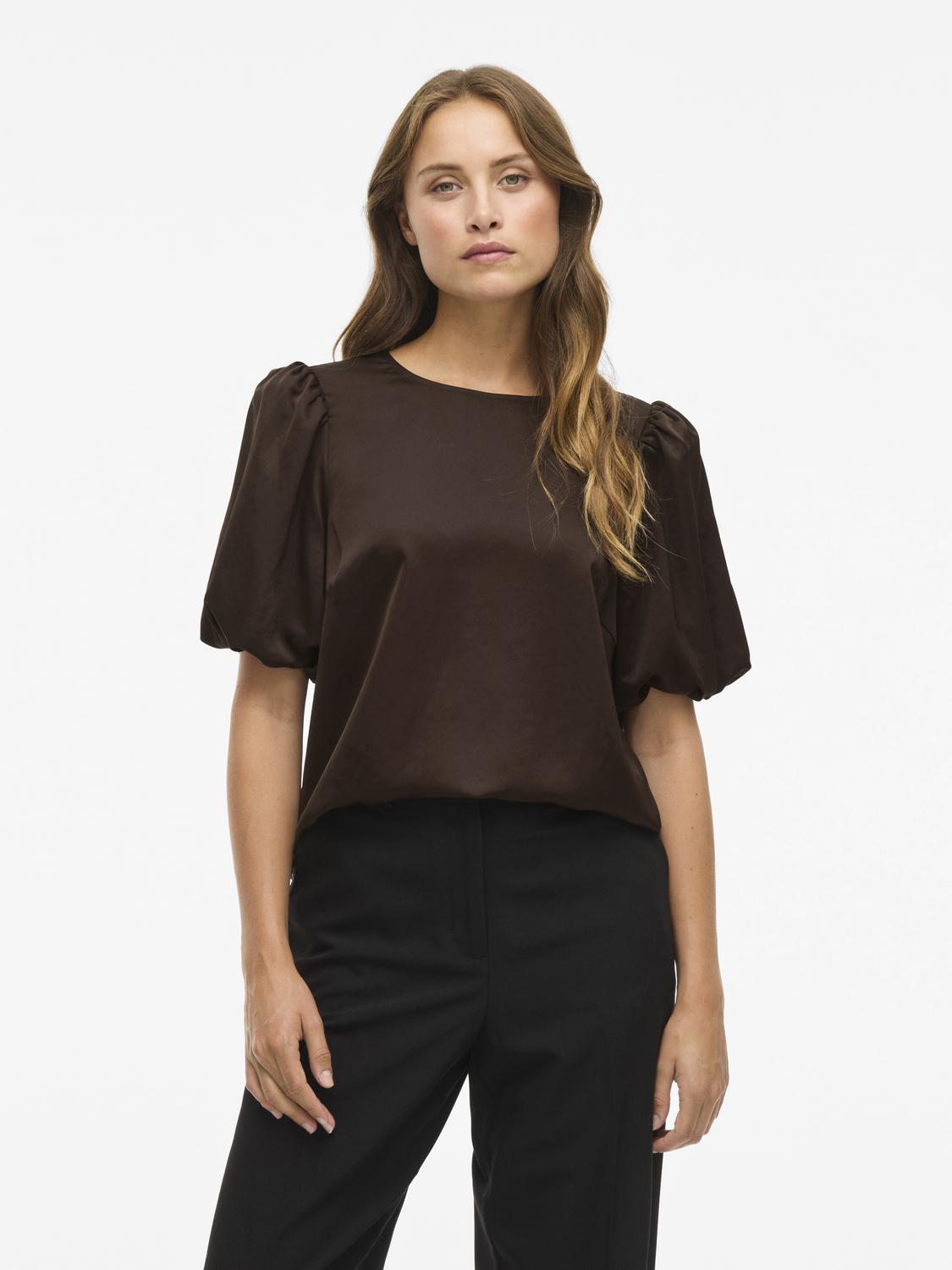 Viellette 2/4 Satin Puff Top - Noos