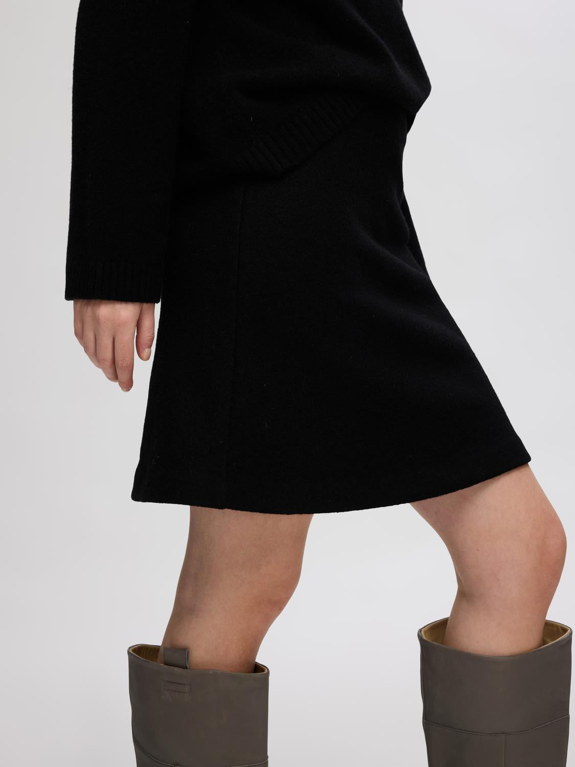 Slfwoon hw short wool skirt