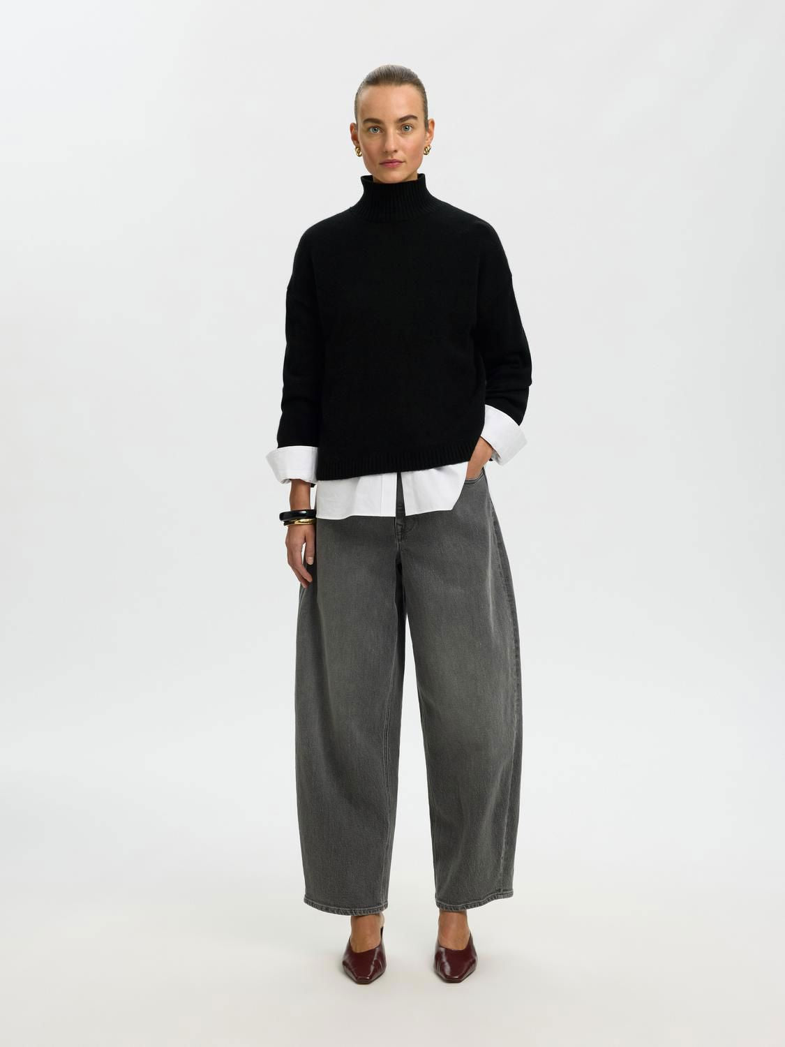 Slwcille Cashmere Blend High Neck Noos