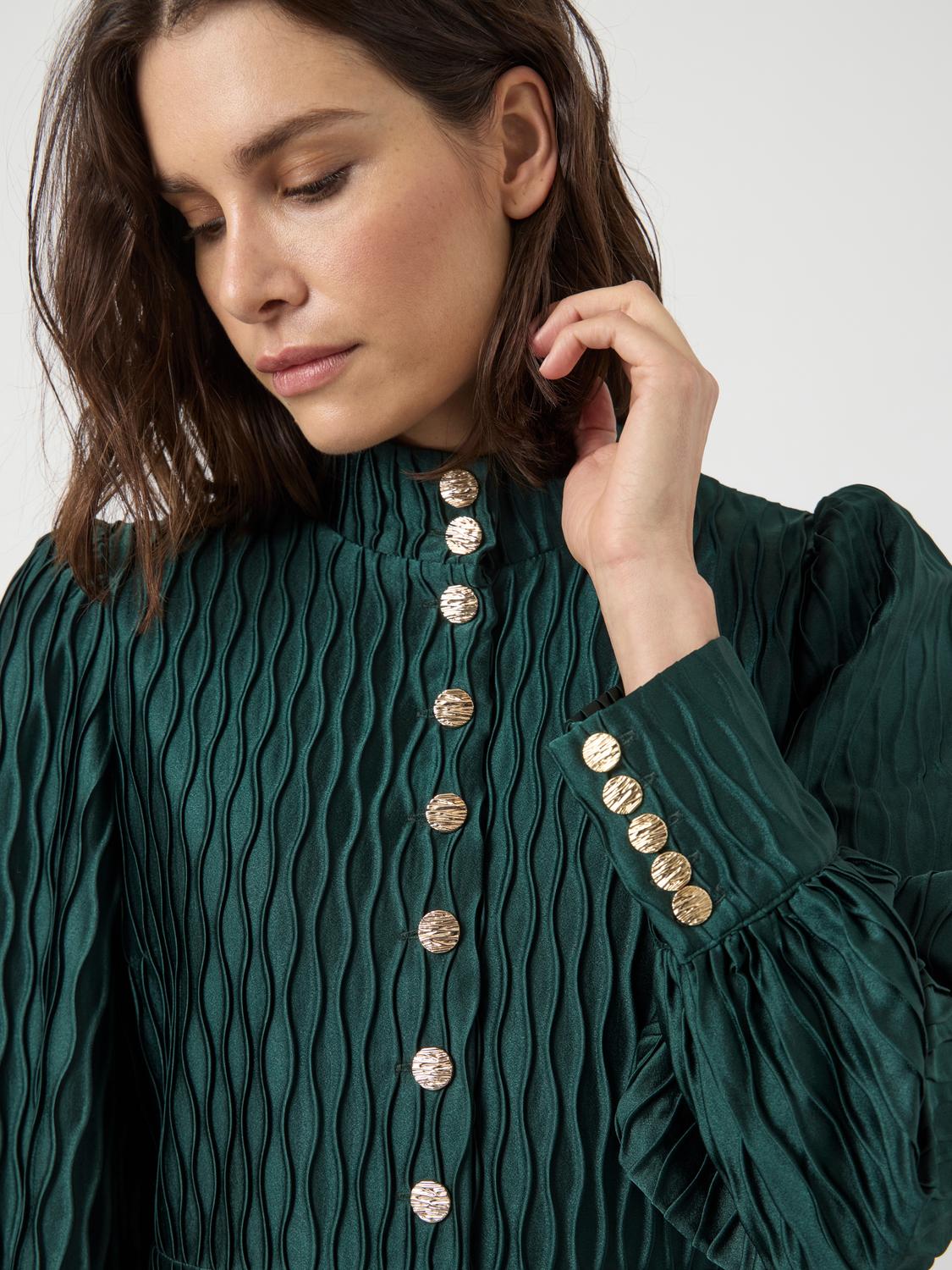 Yasripple Ls Dress S. Noos