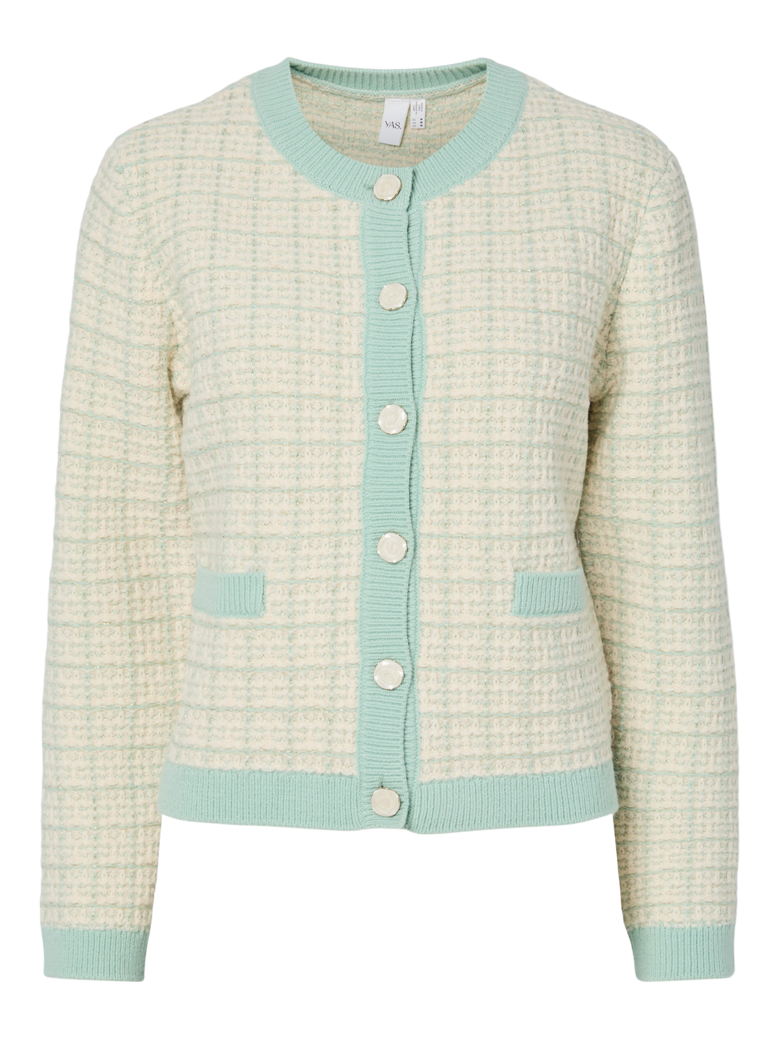 Yaslivia Ls Short Knit Cardigan Noos