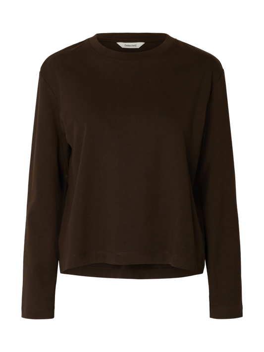 Slfessential ls boxy tee noos