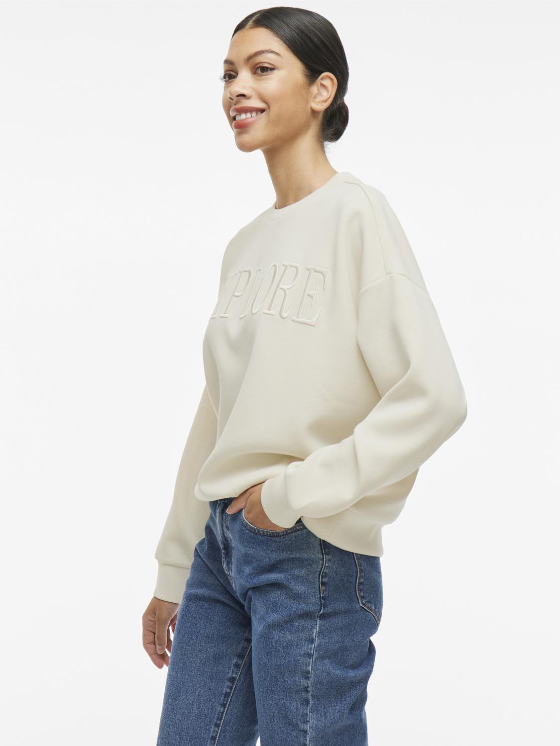 Reflect New EMB l/S Sweat top - Birch