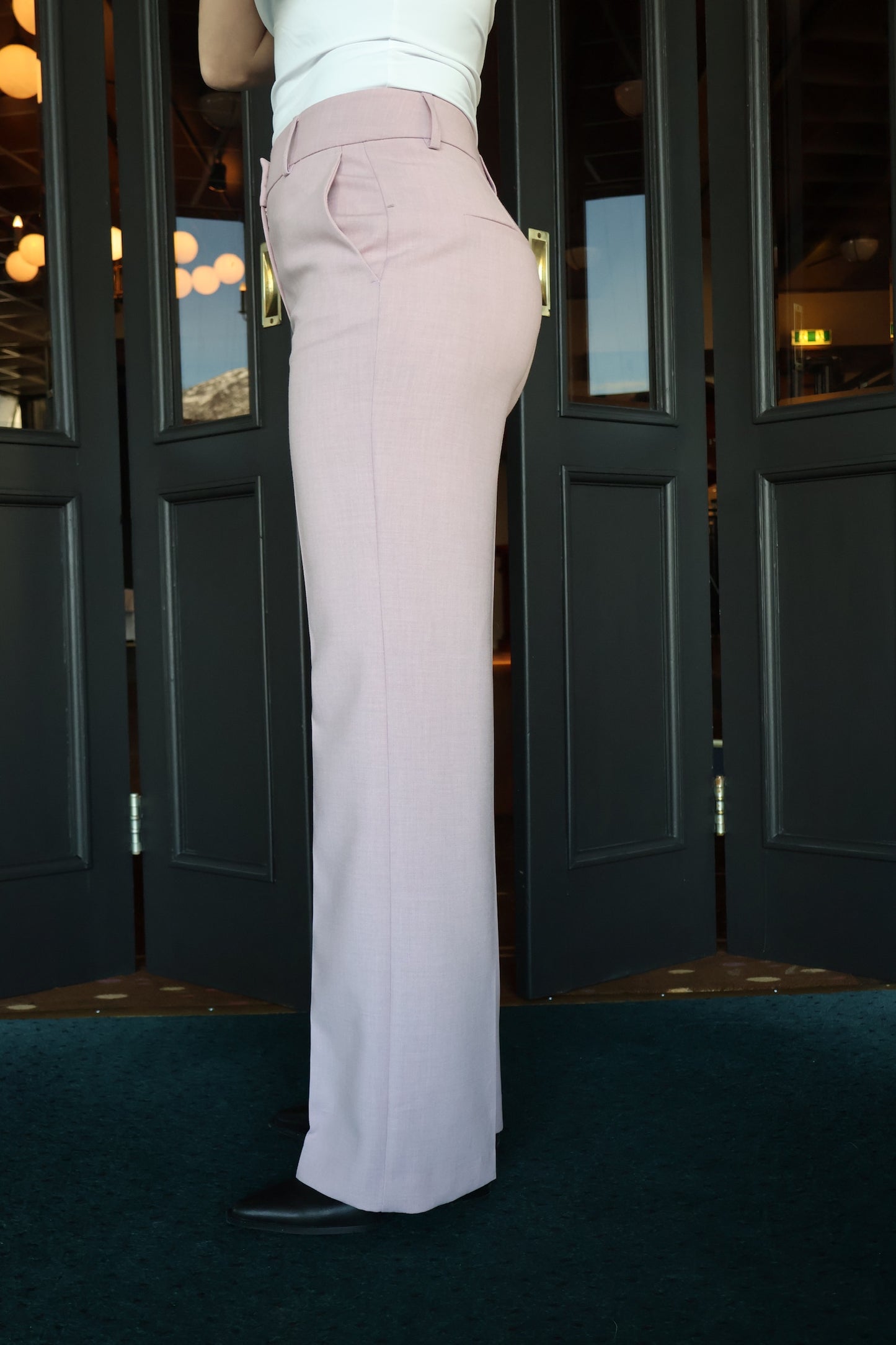 Slfrita Mw Wide Pant Mel Noos