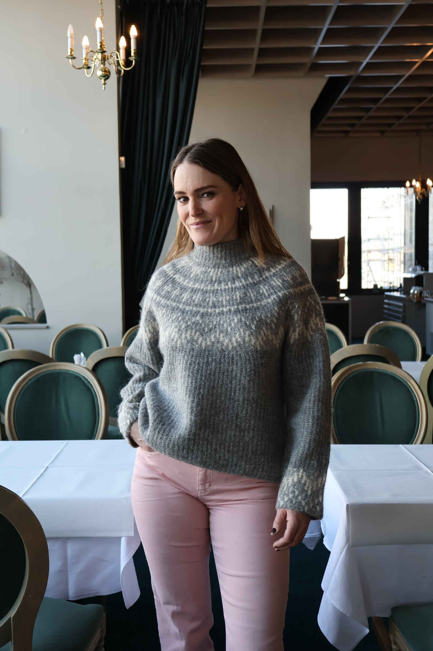 Yasliri Ls Wool Blend Knit Pullover