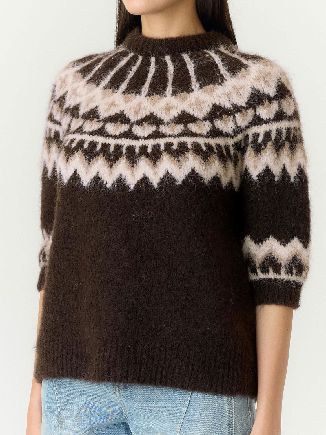 Yasdomina Ss Wool Blend Knit Pullover S.