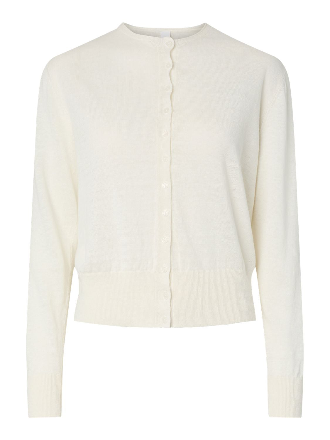 Yaslinnea Ls Knit Linen Cardigan
