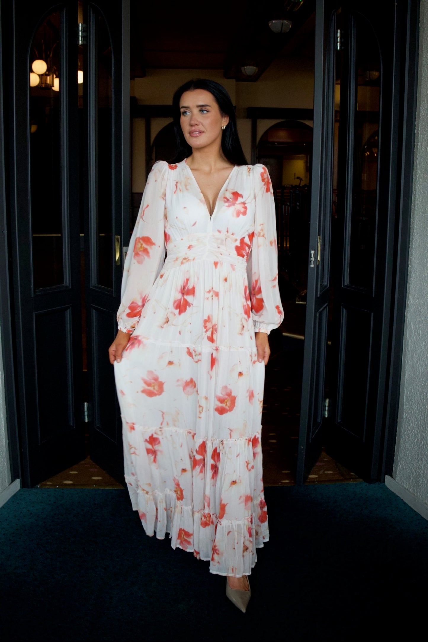 Noor Maxi Dress Rose Bloom