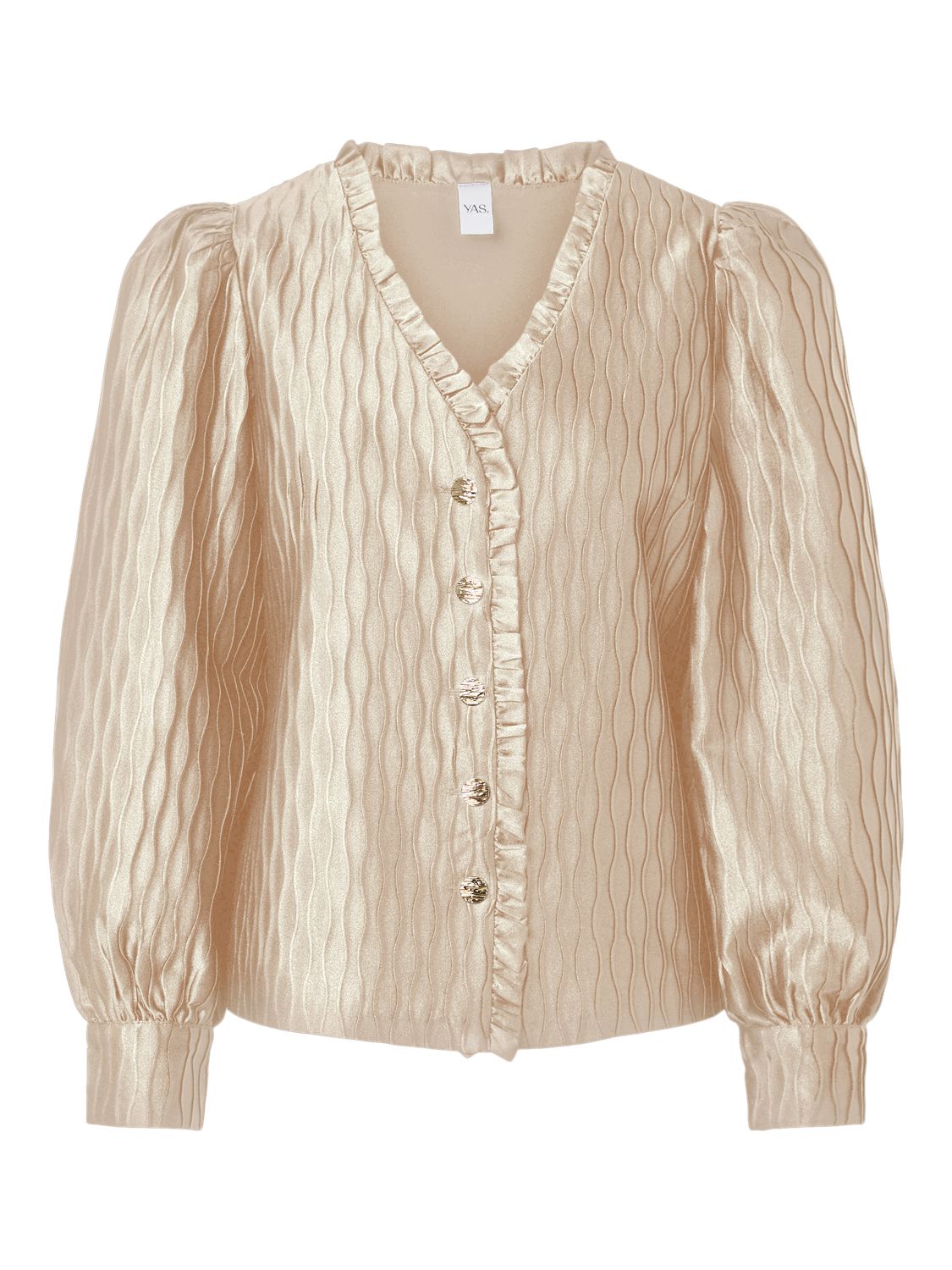 Yasripple Ls V-Neck Shirt S. Noos