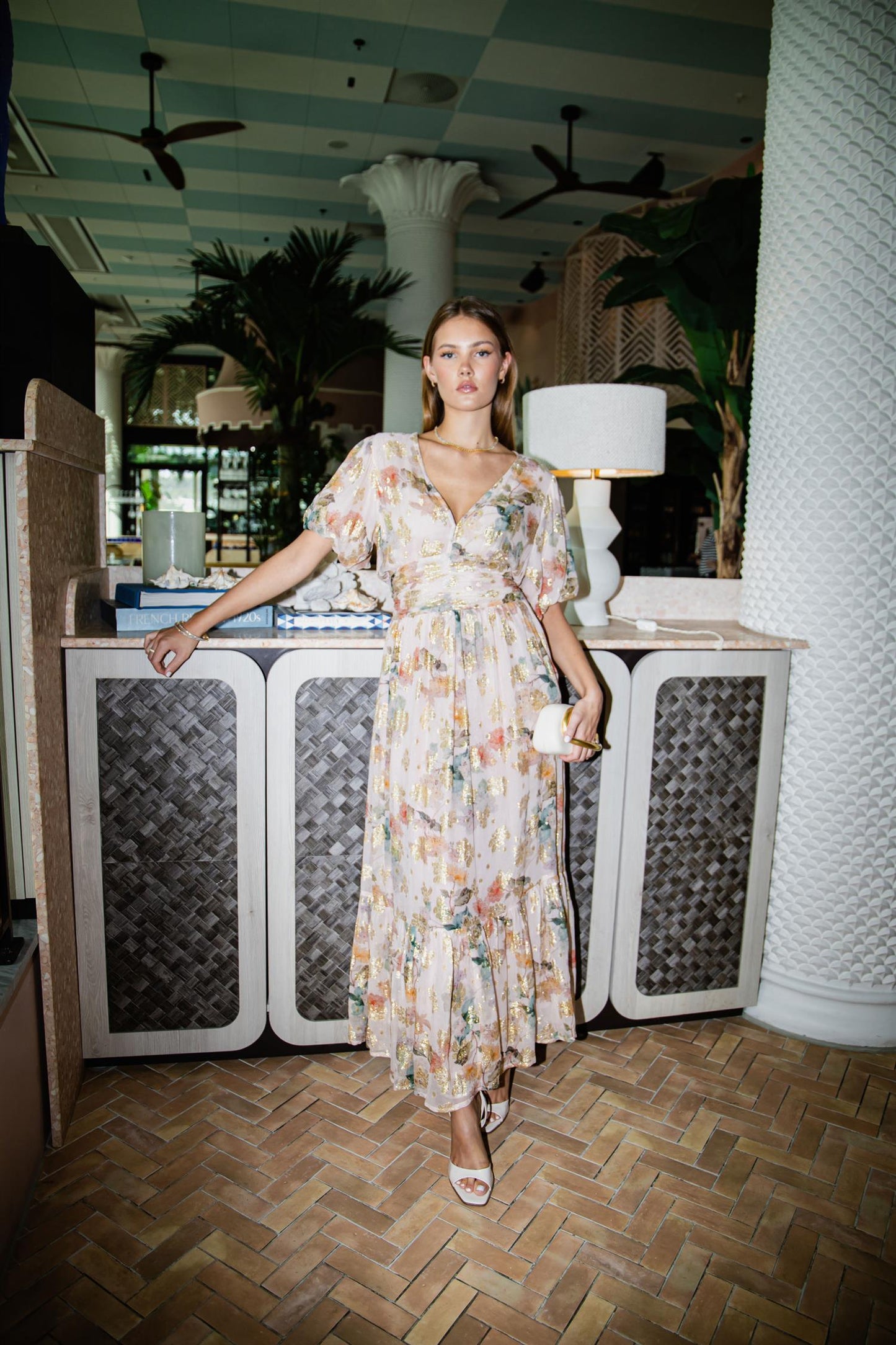 Leonora Dress Shimmering Garden