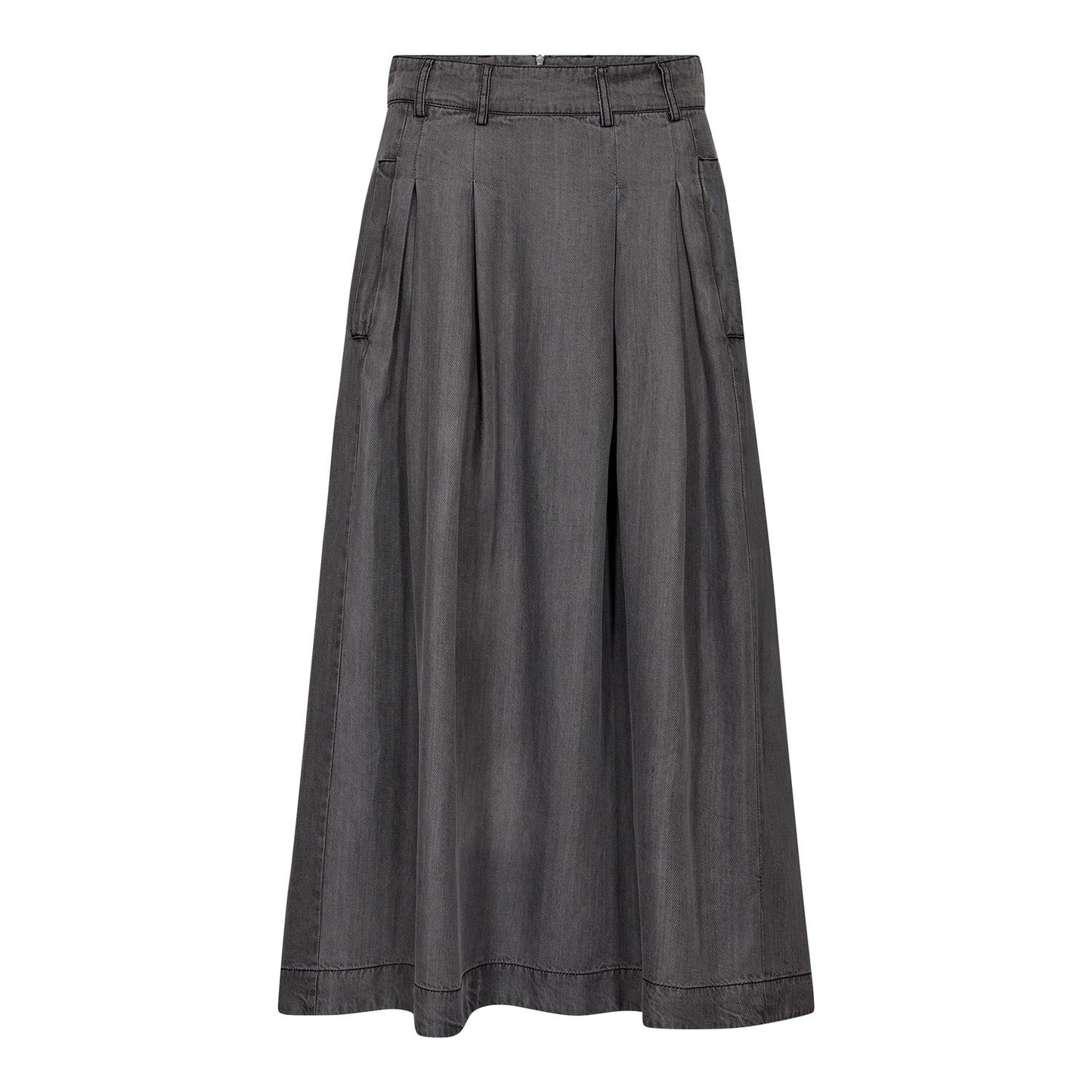 Anyacc Denim Pleat Skirt