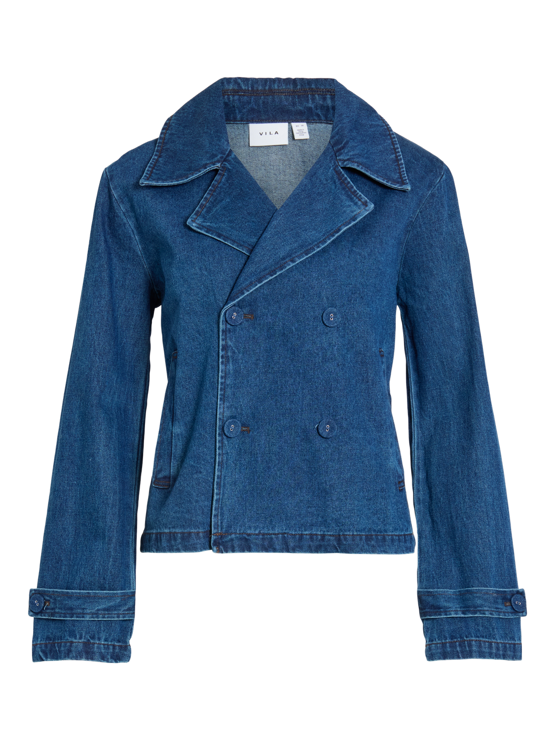 Vinata L/s Short Denim Trenchcoat/bfs