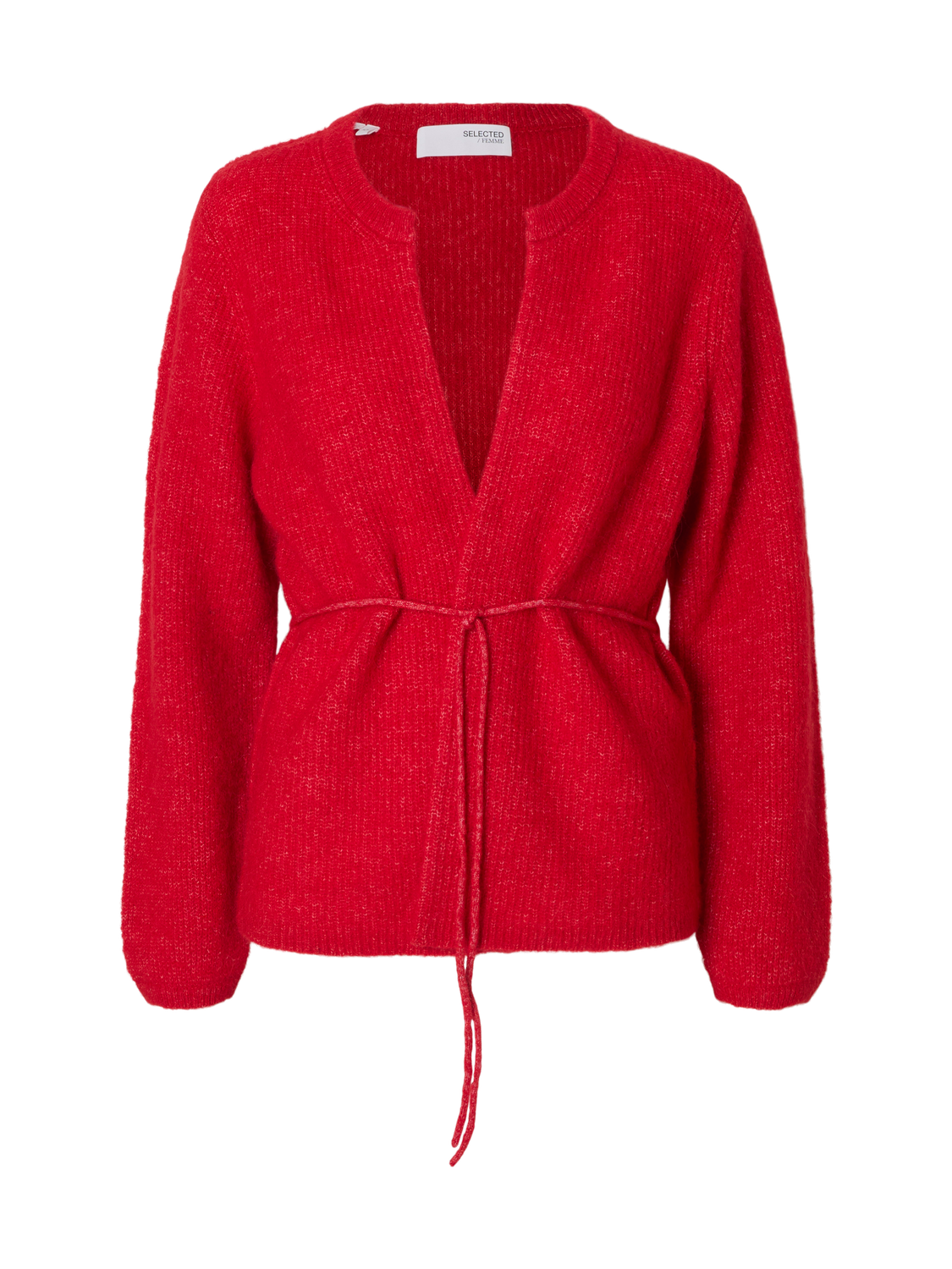 Slfsia Ras Ls Knit Belt Cardigan
