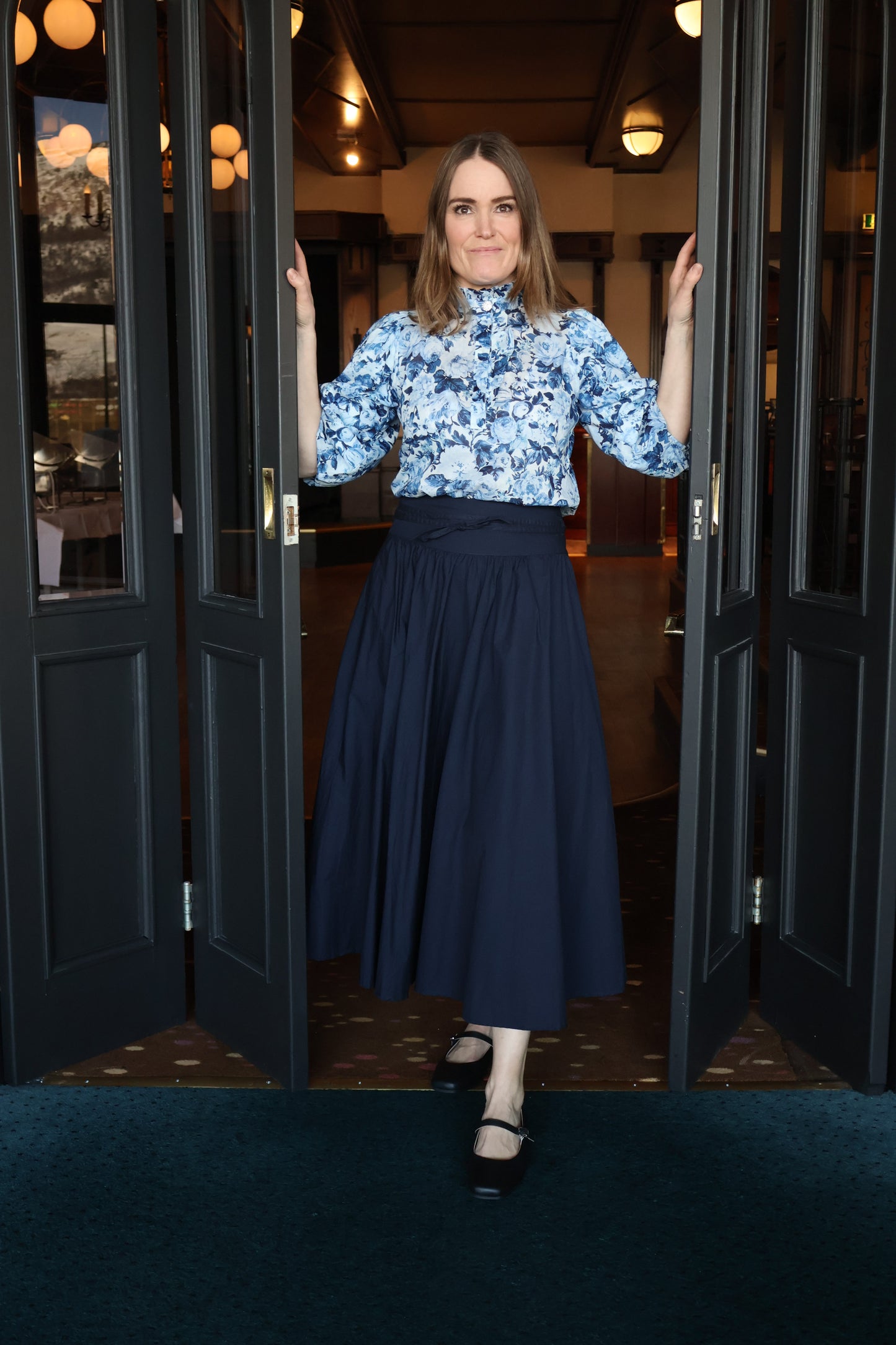 Astrid Skirt Marine Poplin