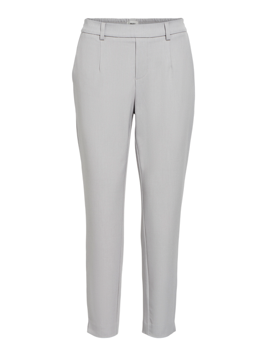 Lisa Slim Pant - Light Grey Melange