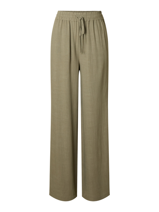 Slfviva-gulia hw long linen pant