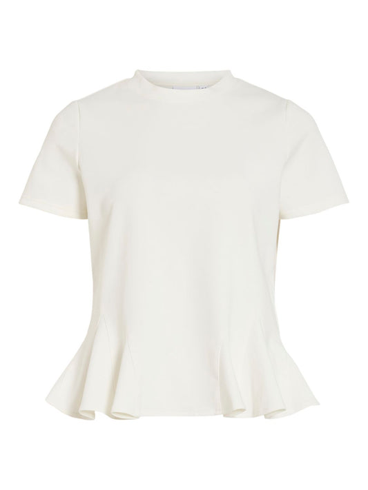 Vivelmera O-Neck S/s Peplum T-Shirt
