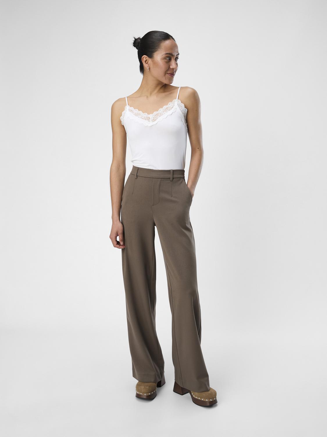 Lisa Wide Pant - Morel