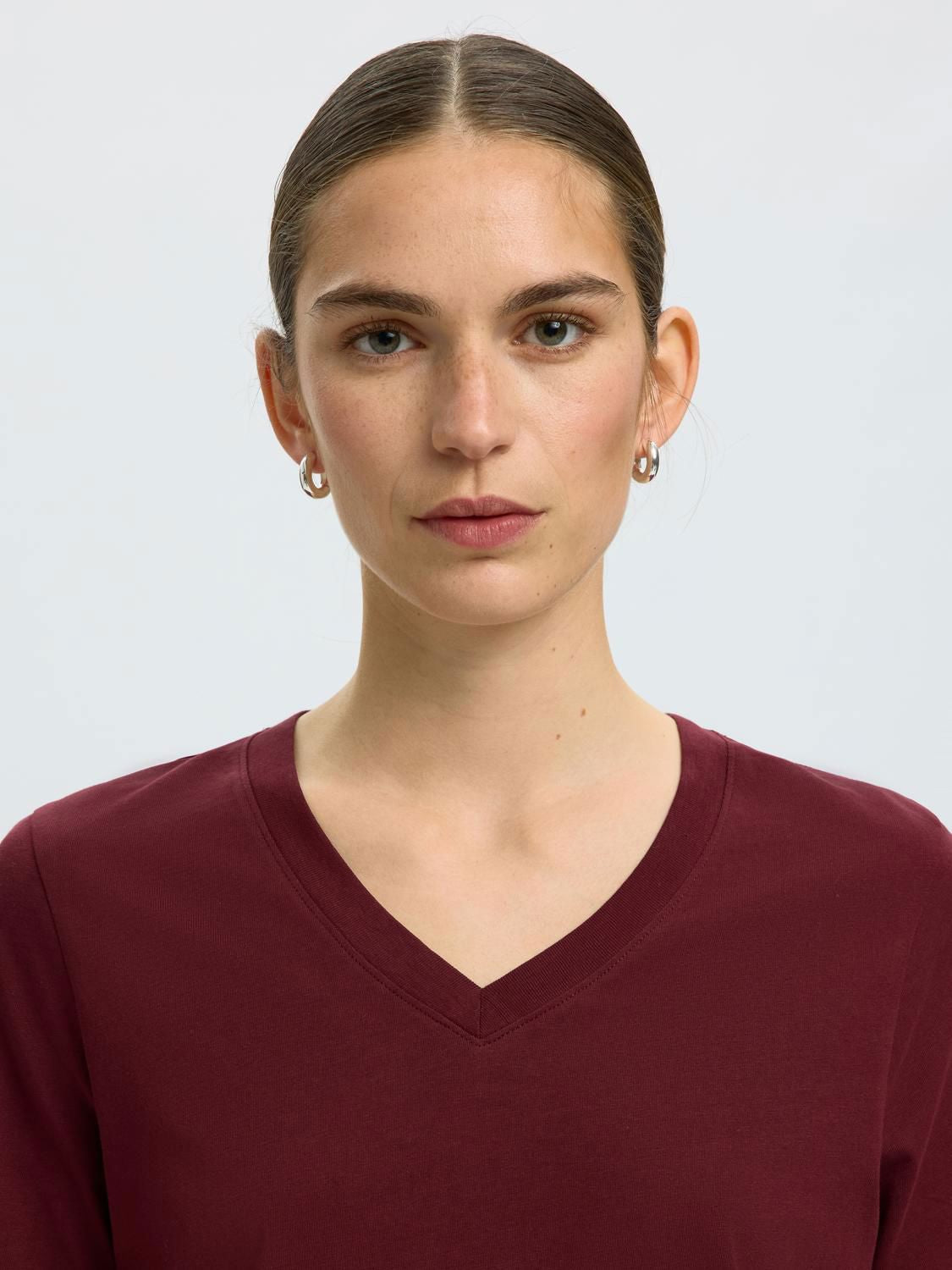 Slwessential Ss V-Neck Tee Noos