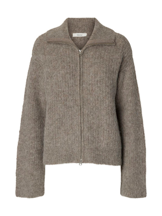 Slwgabriella Ls Knit Zip Cardigan Noos