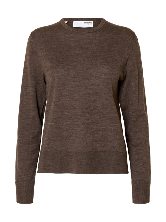 SLFTHEA LS KNIT MERINO O-NECK