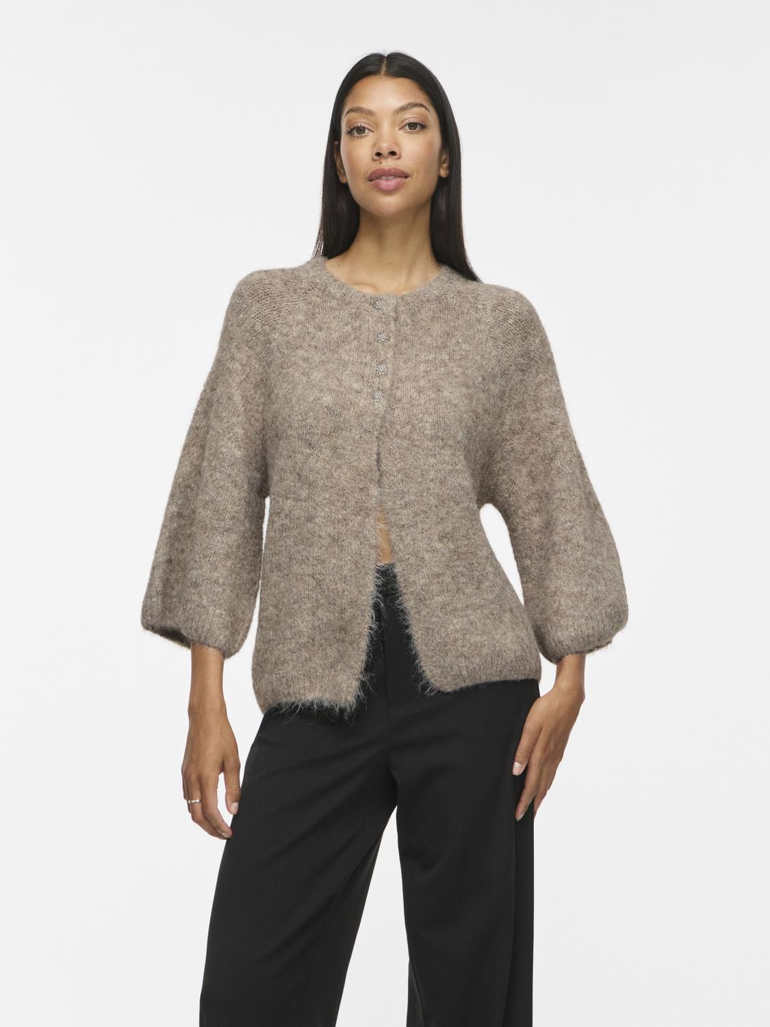 Vibows 3/4 Knit Cardigan/ln/1