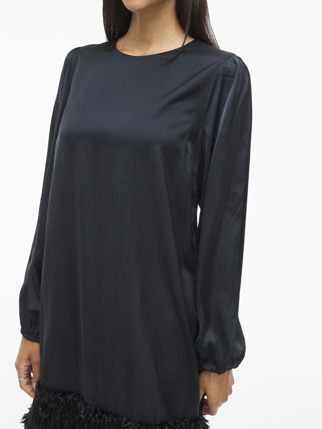 Viveer O-Neck L/s Short Dress/dc/r