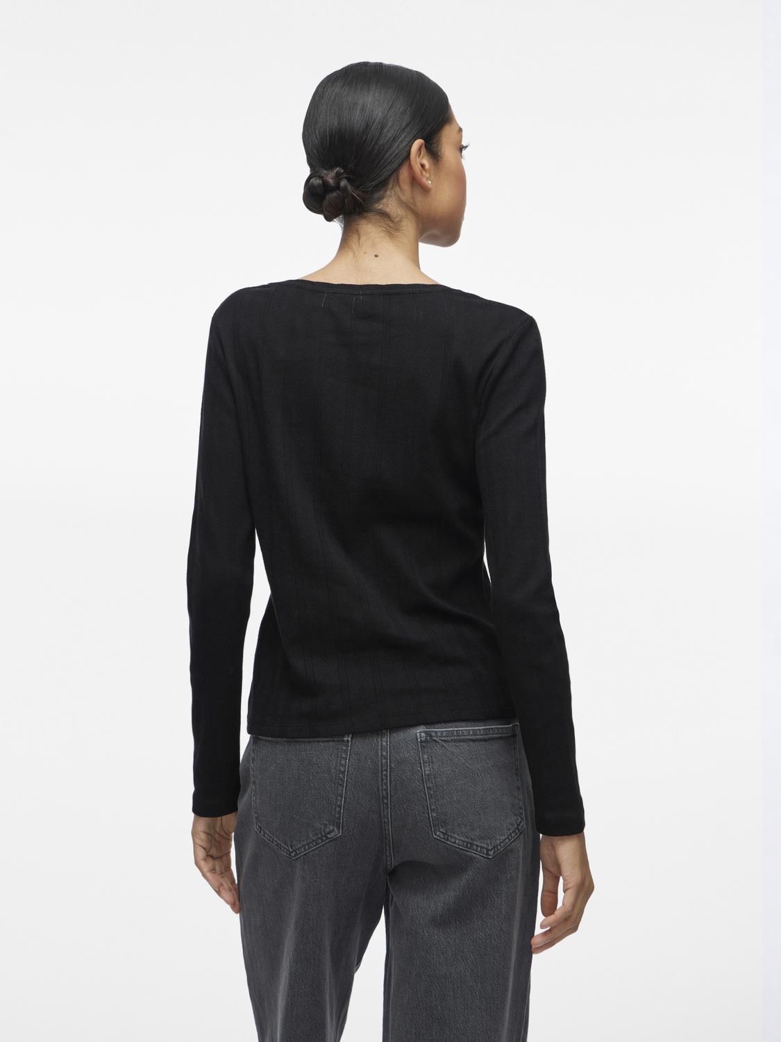 VIKASSIE L/S POINTELLE TOP