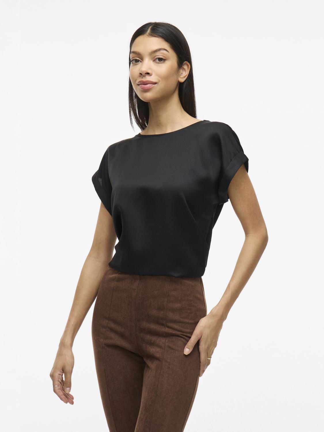 Viellette S/s Satin Top - Noos