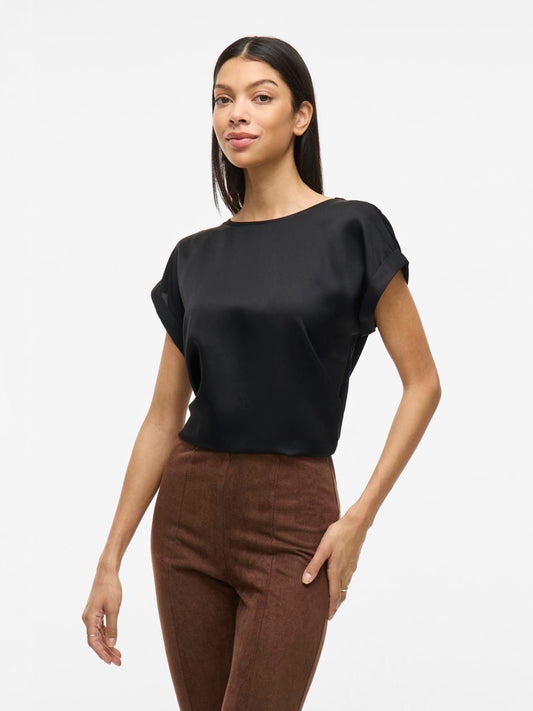 Viellette S/s Satin Top - Noos