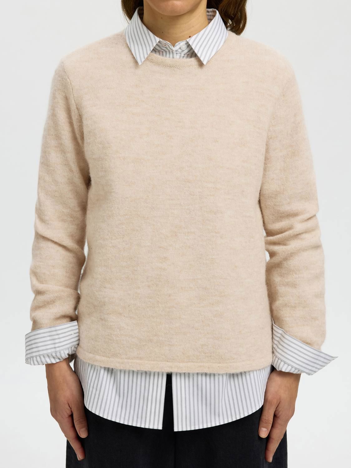 Slwlulu New Ls Knit O-Neck Noos