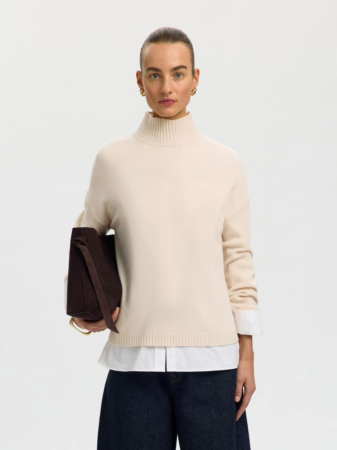 Slwcille Cashmere Blend High Neck Noos